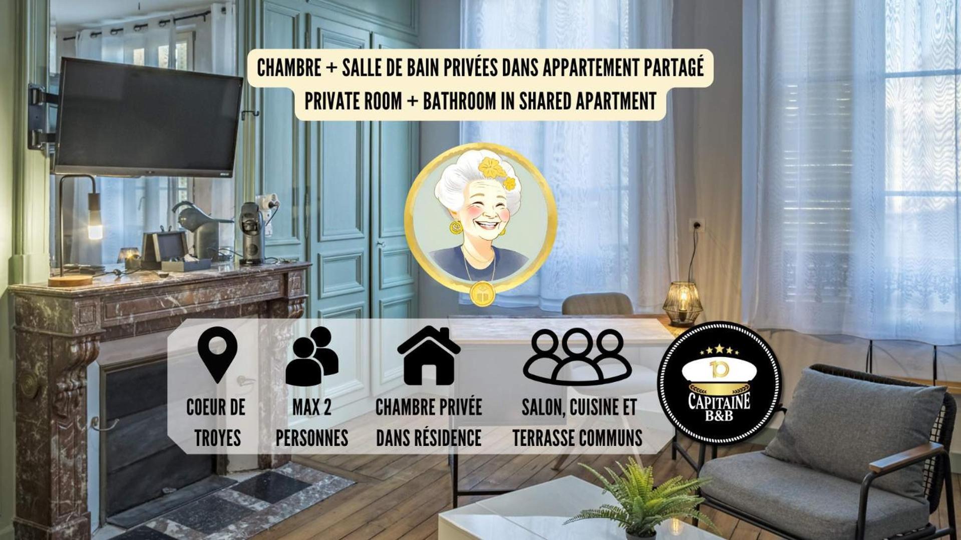 Chez Suzanne 0 - Chambre Privee Dans Maison De Ville - Confort - Hypercentre Troyes Exteriér fotografie